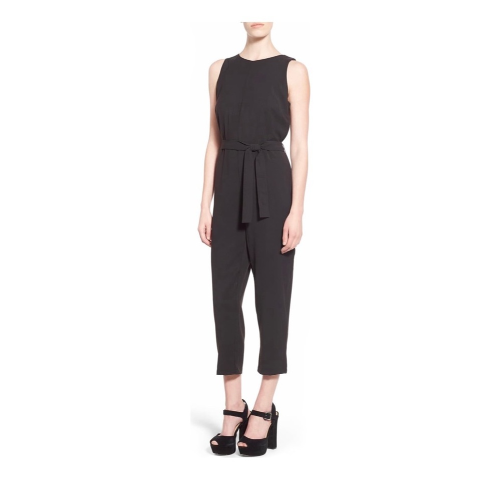 Black Belted Jumpsuit